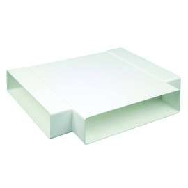 Té 90° horizontal rectangulaire 55x220 plastique - TEHR 55x220 - 460022 ATLANTIC - 460022 