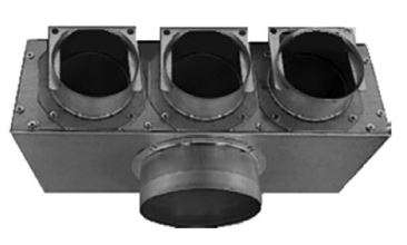 Boîtier TVA 3xDN75 pour cuisine - B3DN75-125 ZEHNDER COMFOSYSTEMS - B3DN75-125 