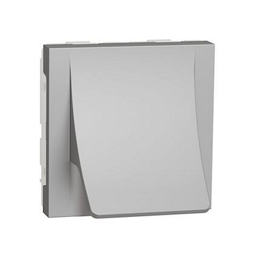 Unica - sortie de câble - pour câble D= 6 à 12mm - 2 mod - Alu - méca seul-NU386230-3606489456375-SCHNEIDER ELECTRIC FRANCE