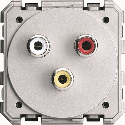 RCA audio/video bornier à vis 2 modules-WXF631-3250617198882-HAGER