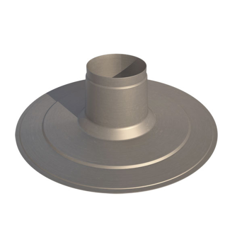 Solin de toiture plat alu D110-160mm -  UBBINK - 169927 