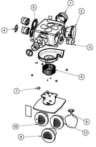 Extraction Et Insufflation Air - MOTOTURBINE HYGROCOSY - 914097 ATLANTIC SAV CLIM. & VENTIL. - 914097 