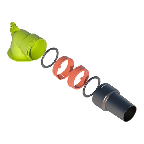 Kit té 90° circulaire pour bouche D80 mm - AE48C Air Excellent - 188667 UBBINK - 188667 