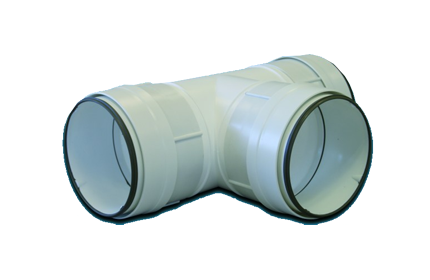 Té 90° circulaire à joints - THCV 100 - 831019 S&P UNELVENT - 831019 