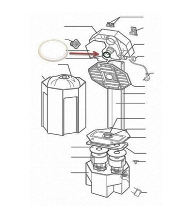 Joint bloc alimentation - Axpir - 11070156 ALDES - 11070156 