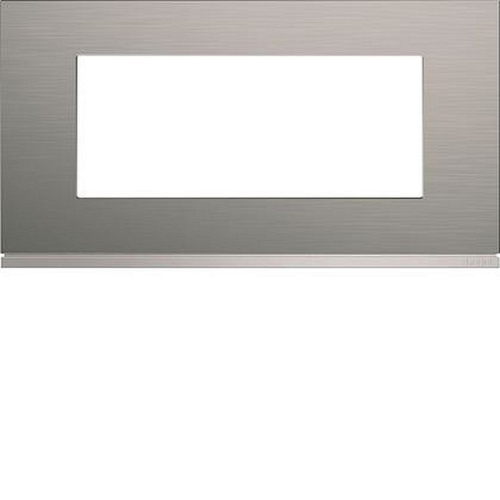 Plaque gallery 5 modules entraxe 71mm matiere bright inox-WXP4205-3250617197304-HAGER