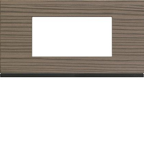 Plaque gallery 4 modules entraxe 71mm matiere grey wood-WXP4804-3250617196512-HAGER