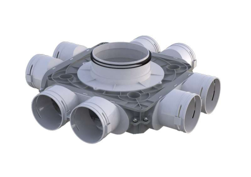 plenum plat D160 8x90 - EconoFlex - 1050160/90x8 ECONOPRIME - 1050160/90x8 