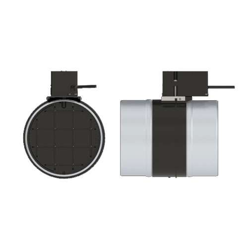 Registre motorisé - RM-ME Ø 125 24 V ouvert sous tension - 1311-24V ANJOS - 1311-24V 