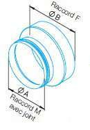 Réduction galva ⌀160F/⌀125M - IP-ARZ 160/125 / RZ 160F/125M - 9358 HELIOS VENTILATEURS - 9358 