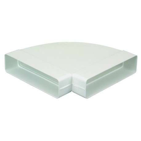 Coude 90° horizontal rectangulaire 55x220 plastique - CH 55x220 - 460010 ATLANTIC - 460010 