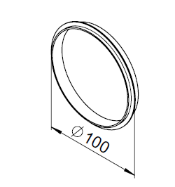 10 Joints à lèvre DN100 - RP-LD - 3033 HELIOS VENTILATEURS - 3033 