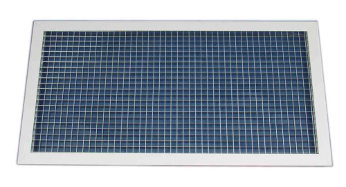 Grille linéaire de reprise à mailles carrées. Couleur aluminium - GRM 600 X400 - 852501 S&P UNELVENT - 852501 