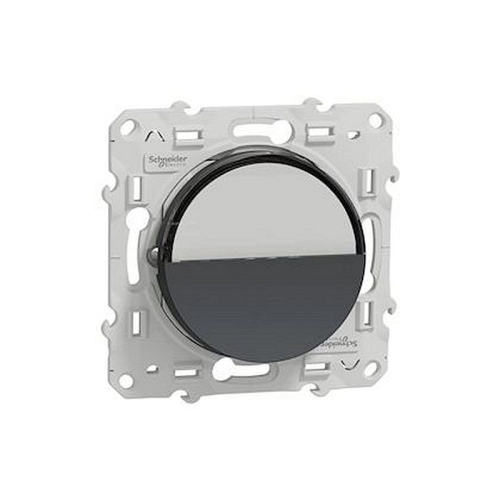 Odace, poussoir avec porte-étiquette Anthracite, à vis-S540266-3606480706943-SCHNEIDER ELECTRIC FRANCE