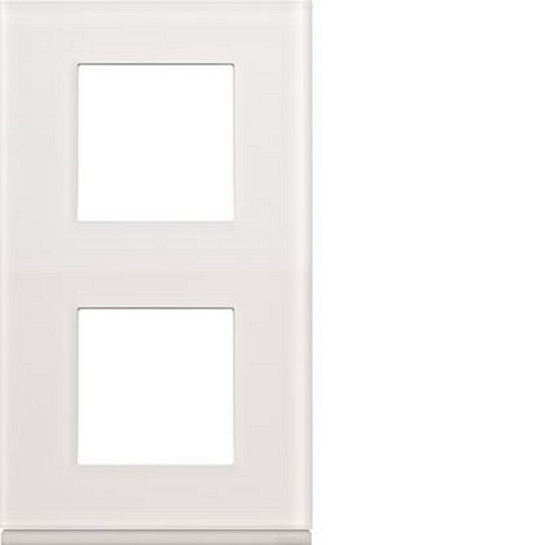 Plaque gallery 2 postes verticale 71mm matiere moon glass-WXP4042-3250617197144-HAGER