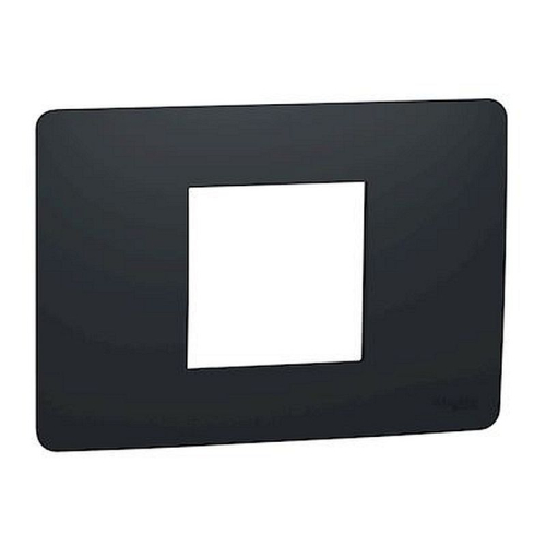 Unica Studio - plaque de finition - Anthracite - 2 modules-NU210254-3606489452674-SCHNEIDER ELECTRIC FRANCE