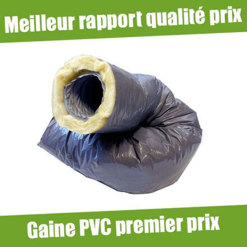 6m Gaine PVC Souple Isolée 25 mm Standard D100 - FirstFlex - GPI⌀100/25L6 ECONONAME - GPI⌀100/25L6 