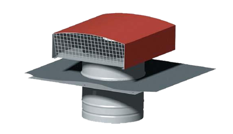 Chapeau de toiture galva ⌀125 Tuile - CT 125 R - 533160 ATLANTIC - 533160 