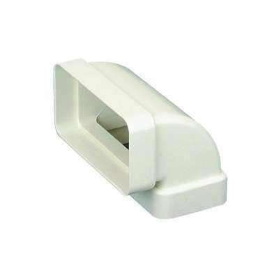Coude 90° vertical rectangulaire 55x110 plastique - CV 55x110 - 460002 ATLANTIC - 460002 