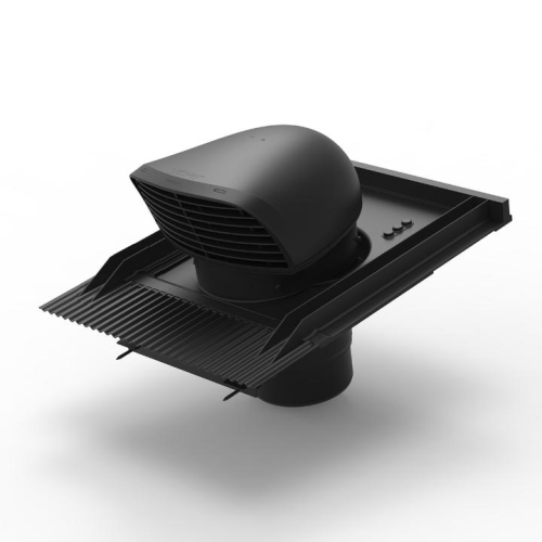 Sortie en toiture noire design pour toitures en tuiles - 11675 RENSON - 11675 