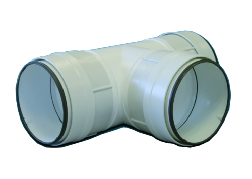 Té 90° circulaire à joints - THCV 125 - 831034 S&P UNELVENT - 831034 