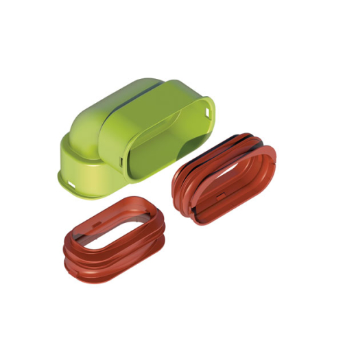 Kit coude 90° vertical semi-circulaire D50x100 mm - AE35SC Air Excellent - 188573 UBBINK - 188573 