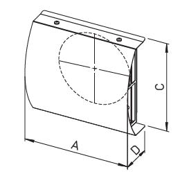 Grille de façade air neuf ⌀160 - IP-FBA 160 - 3127 HELIOS VENTILATEURS - 3127 