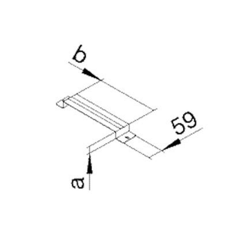 Support de fixation 3 compartiments 38mm x 340mm pour sol béton-UKB340380-4012002238721-HAGER