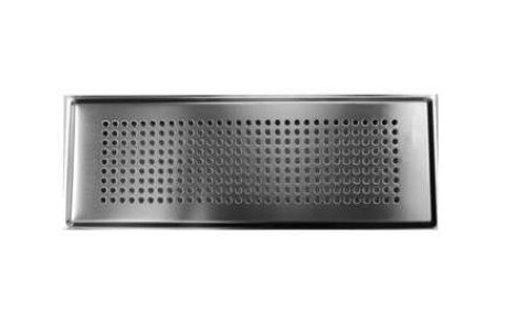 Grille allongée Roma inox - 990322081 ZEHNDER COMFOSYSTEMS - 990322081 