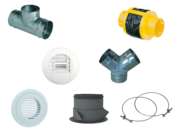 Kit bouches et accessoires réseau linéaire pour Duocosy HR - 412195 ATLANTIC - 412195 