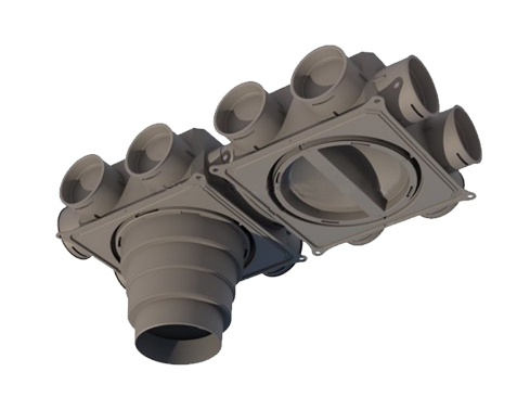 Caisson de distribution plat - CDP 12X75H - 464068 ATLANTIC - 464068 