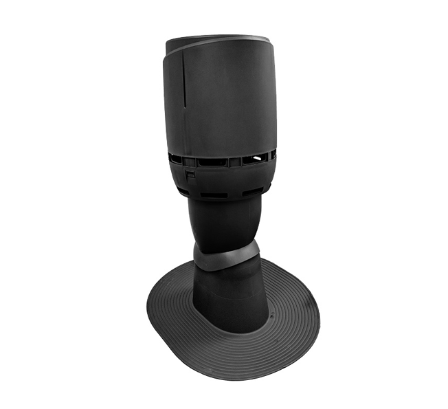 Sortie noire design XL toitures plates D160 - 11693 RENSON - 11693 