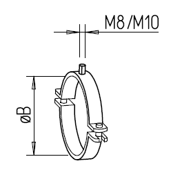 Collier support pour ⌀180 - IP-S 180 - 9421 HELIOS VENTILATEURS - 9421 