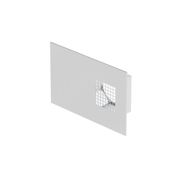 Grille combinée D125 inox prise d'air gauche - ComfoEdge Dupla ZEHNDER COMFOSYSTEMS - 990430572 