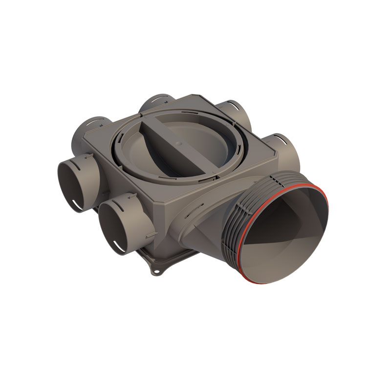 Caisson de distribution 6 piquages D160 - DB206H160 Air Excellent UBBINK - 188975 