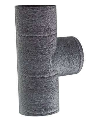 Té 90° PE 125mm isolé 25mm - TE 125 PE CR - 464030 ATLANTIC - 464030 