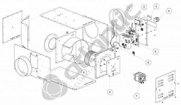 Extraction Et Insufflation Air - kit moteur critair ec2500c4pci - 914241 ATLANTIC SAV CLIM. & VENTIL. - 914241 