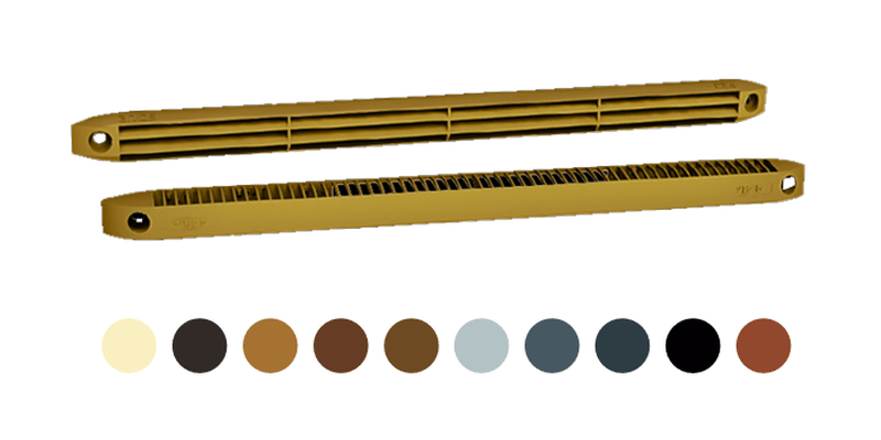 Kit entrée d’air autoréglable chêne foncé - VM-G 15 + CE2A + vis - VM-G15CE2AVCF ECONONAME - VM-G15CE2AVCF 