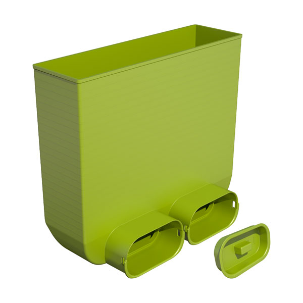 Raccordement 90° grille rectangulaire 50x100 mm - AE35SC Air Excellent - 188308 UBBINK - 188308 