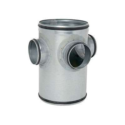 Collecteur d'étage 3 piquages Galva D450 à joints - COL3GALD450J ECONONAME - COL3GALD450J 