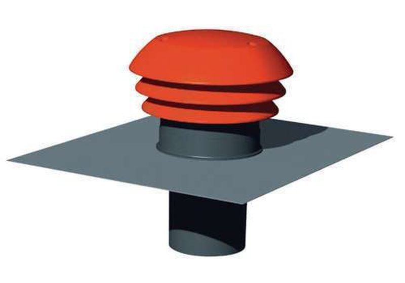 Entrée/Sortie d'air toiture rouge diam 160 mm - 900376 THERMOR - 900376 