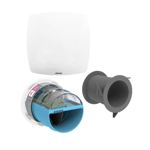 Kit piquage pour vmc hygrogenius - E-Twiste and Go Salle d'eau  Ø80 ATLANTIC - 526291 