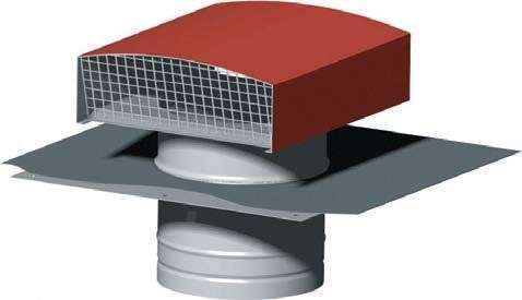 Chapeau de toiture métal tuile D150/160 - CT 150/160 TUILE - 872085 S&P UNELVENT - 872085 