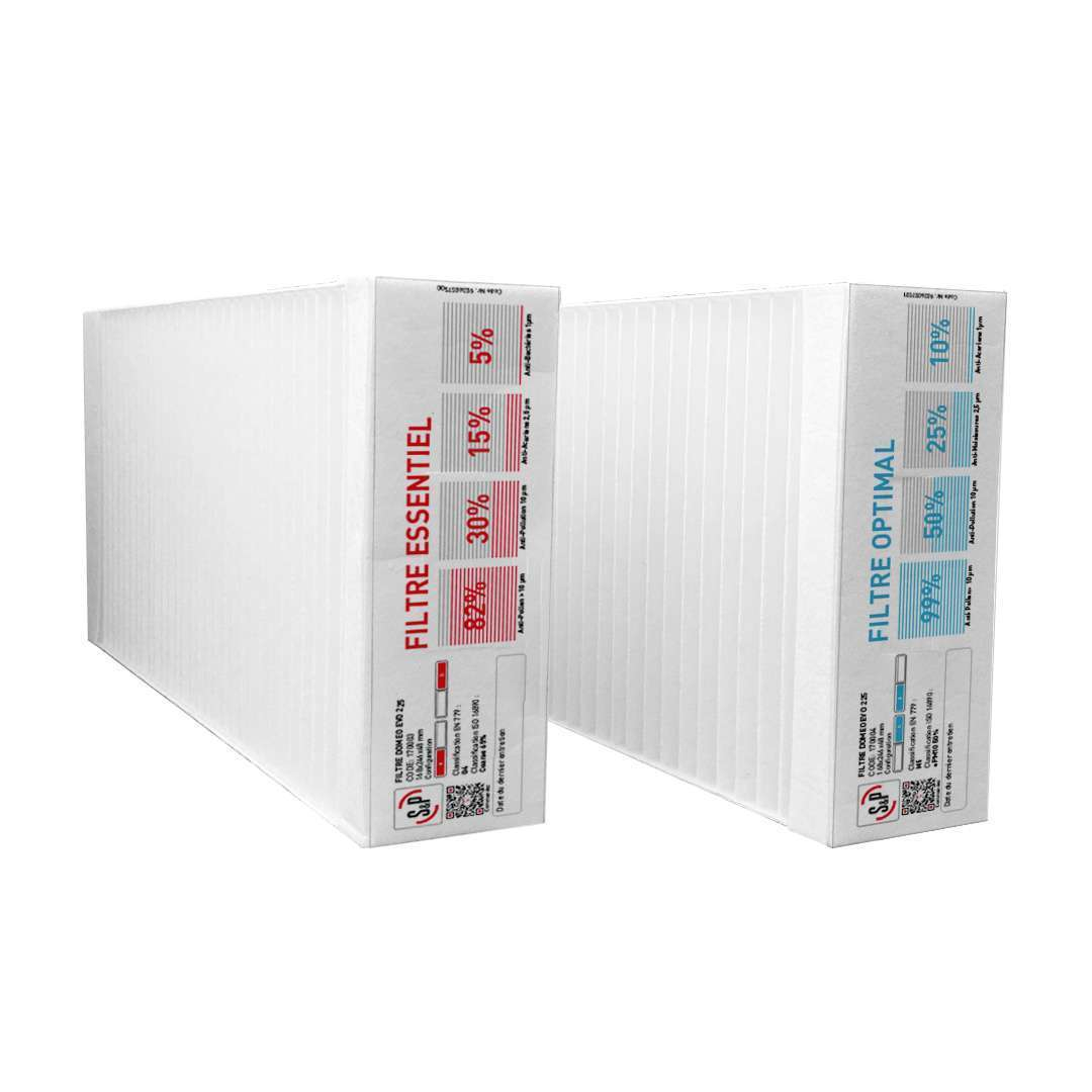 Kit de filtres G4 et M5 pour DOMEO EVO 225 - KIT FILTRES DOMEO EVO225 G4/M5 - 170001 S&P UNELVENT - 170001 