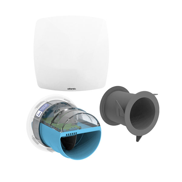 Kit piquage pour vmc hygrogenius - E-Twiste and Go Salle de bain  Ø80 ATLANTIC - 526290 