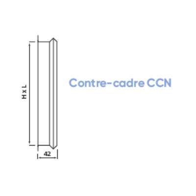 Contre-cadre pour grille de soufflage - CCN 300X100 - 528551 ATLANTIC - 528551 