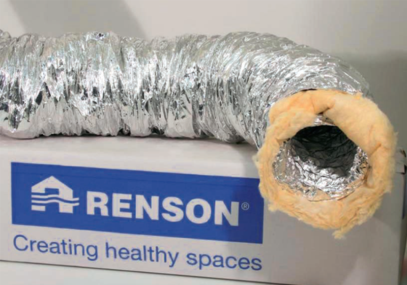 Gaine alu isolée D180mm long 1m - ISODEC - 10913 RENSON - 10913 