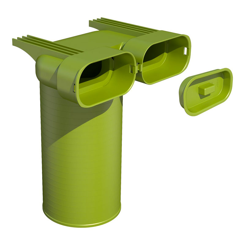 Plenum coudée pour conduits oblongs D100x50 - Optiflex PRO ALDES - 11095949 