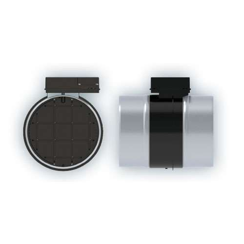 Registre motorisé - RMVT Ø 160 12/24 V fermé sous tension - 1283-24V ANJOS - 1283-24V 