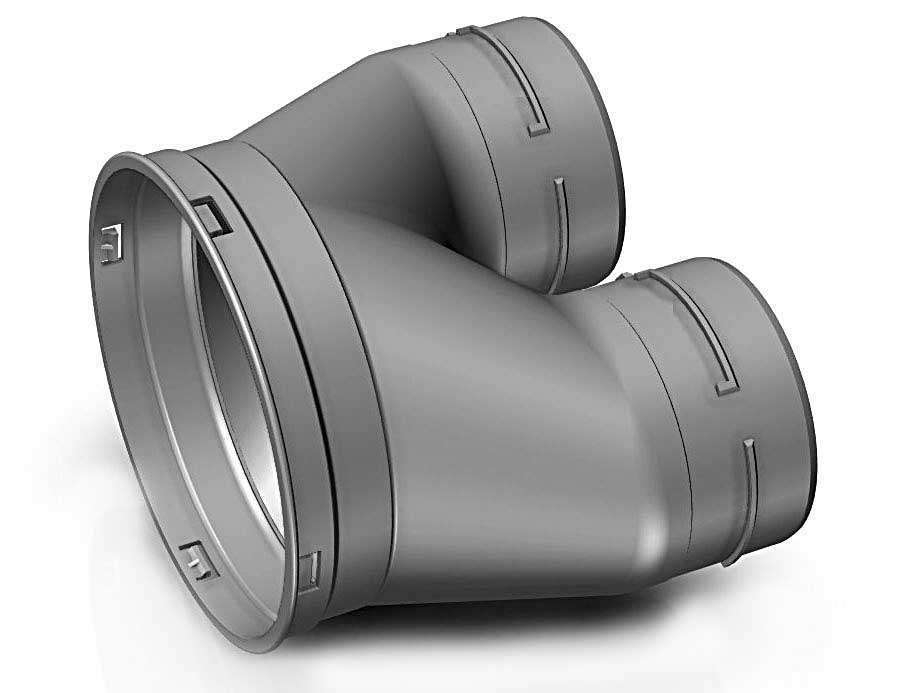 Culotte D125 2 X D90 Optiflex ⌀90 - Optiflex / Flexigaine - 11091990 ALDES - 11091990 